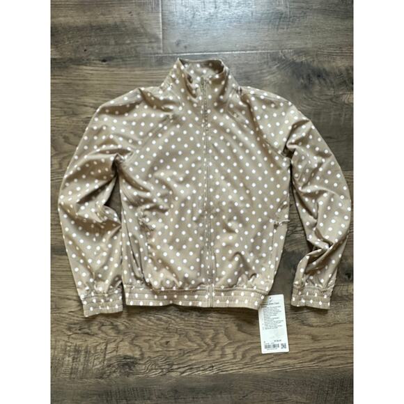 Lululemon Adapted State Track Jacket SPSO Size 0 Polka Dot W3IUDS - Picture 3 of 6